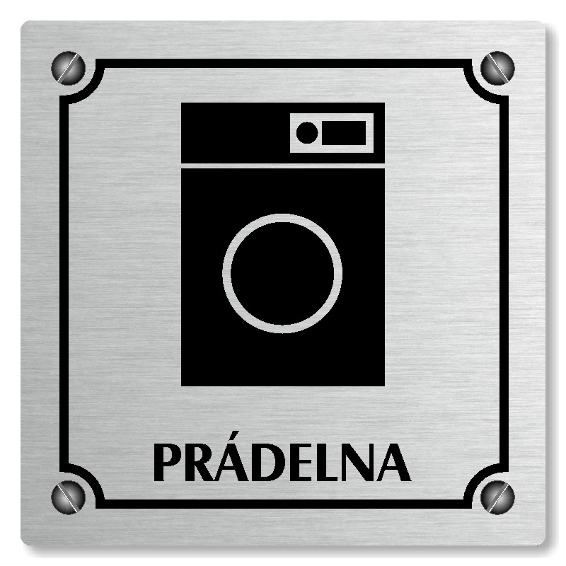 Prádelna, 80x80mm, stříbrná, Kansas